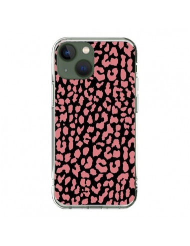 Coque iPhone 13 Leopard Corail - Mary Nesrala