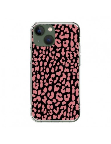 Coque iPhone 13 Leopard Corail - Mary Nesrala