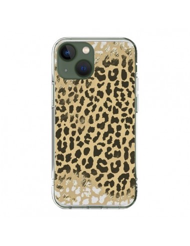 Coque iPhone 13 Leopard Golden Or Doré - Mary Nesrala