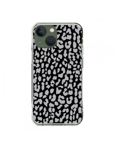 Coque iPhone 13 Leopard Gris - Mary Nesrala
