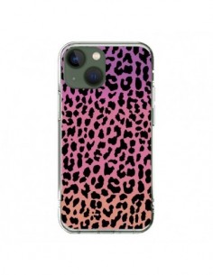 Cover iPhone 13 Leopardo Hot Rosa Corallo - Mary Nesrala