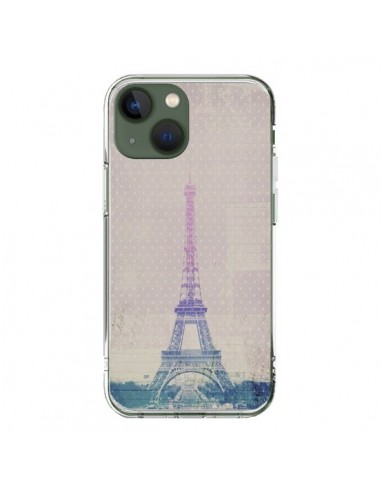 Cover iPhone 13 I Love Paris Tour Eiffel Amore - Mary Nesrala