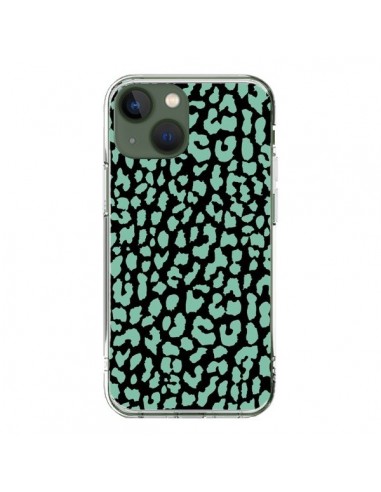 Cover iPhone 13 Leopardo Verde Menta - Mary Nesrala