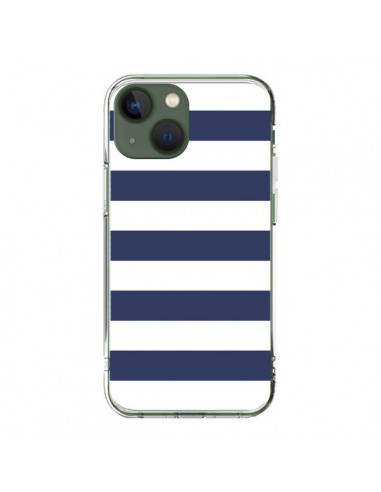 iPhone 13 Case Bande Marineresche Blue White Gaultier - Mary Nesrala