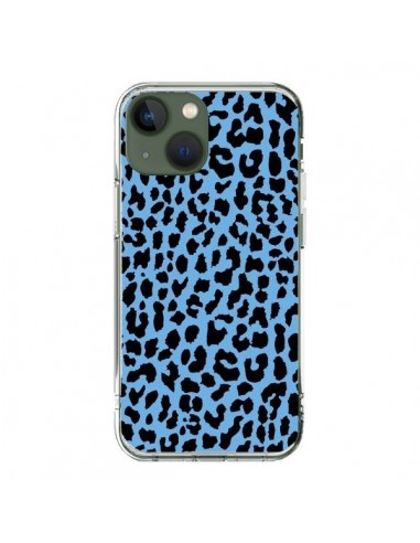 Coque iPhone 13 Leopard Bleu Neon - Mary Nesrala