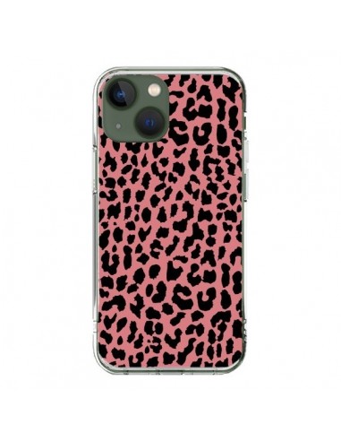 Coque iPhone 13 Leopard Corail Neon - Mary Nesrala