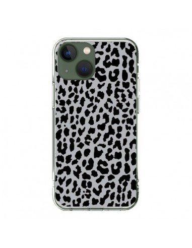Coque iPhone 13 Leopard Gris Neon - Mary Nesrala