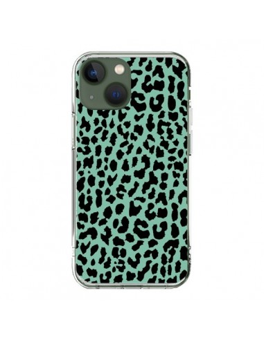 Cover iPhone 13 Leopardo Verde Menta Neon - Mary Nesrala