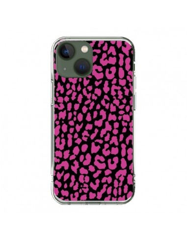 Coque iPhone 13 Leopard Rose Pink - Mary Nesrala