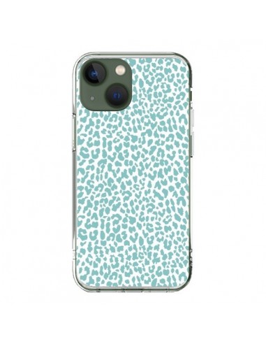 Coque iPhone 13 Leopard Turquoise - Mary Nesrala