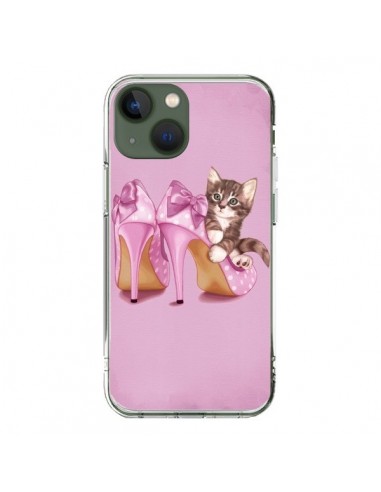 Coque iPhone 13 Chaton Chat Kitten Chaussure Shoes - Maryline Cazenave
