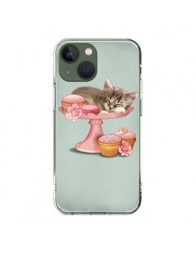 Coque iPhone 13 Chaton Chat Kitten Cookies Cupcake - Maryline Cazenave