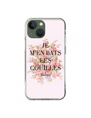 Cover iPhone 13 Je m'en bats les couilles Bisous - Maryline Cazenave