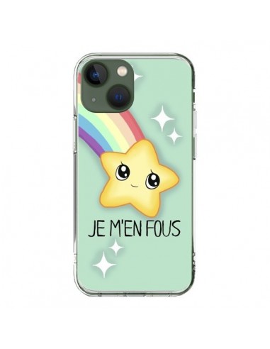 Coque iPhone 13 Etoile Je m'en fous - Maryline Cazenave