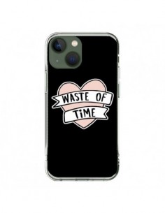 Cover iPhone 13 Waste of Time Coeur - Maryline Cazenave