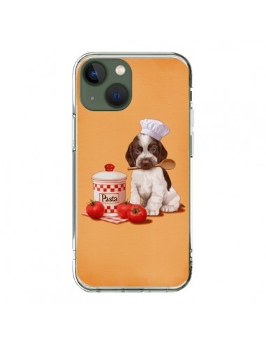 Coque iPhone 13 Chien Dog Pates Pasta Cuisinier - Maryline Cazenave