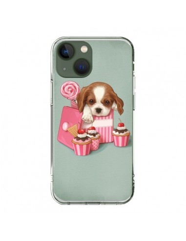 Coque iPhone 13 Chien Dog Cupcake Gateau Boite - Maryline Cazenave