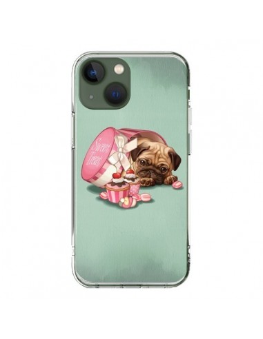 Coque iPhone 13 Chien Dog Cupcakes Gateau Bonbon Boite - Maryline Cazenave