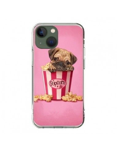 Coque iPhone 13 Chien Dog Popcorn Film - Maryline Cazenave