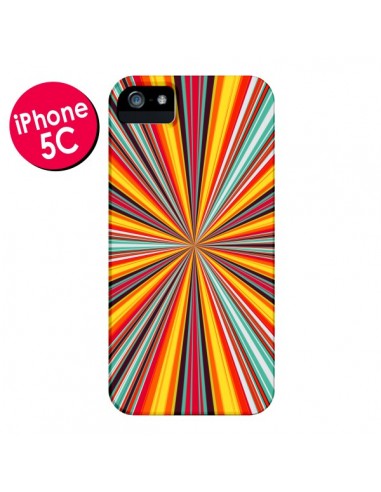 Coque Horizon Bandes Multicolores pour iPhone 5C - Maximilian San