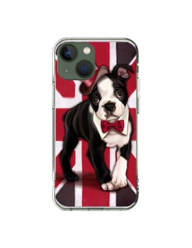 Cover iPhone 13 Cane Inglese UK British Gentleman - Maryline Cazenave