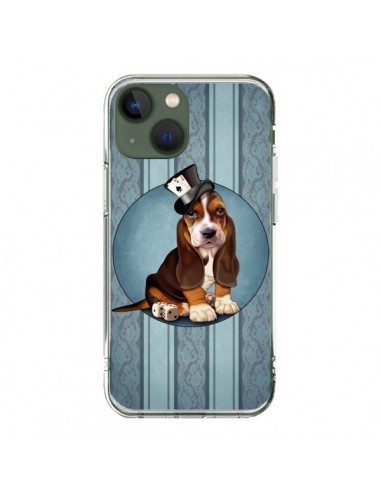 Coque iPhone 13 Chien Dog Jeu Poket Cartes - Maryline Cazenave