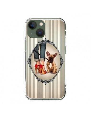 Coque iPhone 13 Lady Jambes Chien Dog - Maryline Cazenave