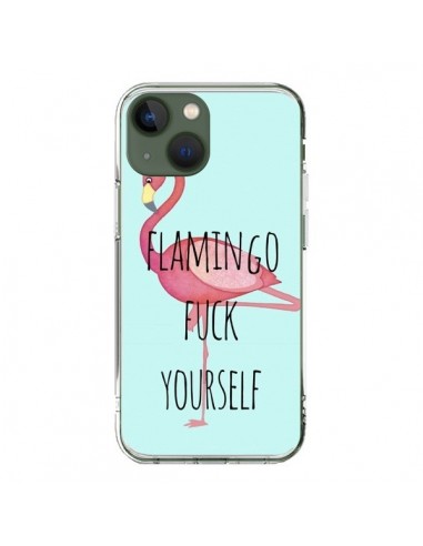 Coque iPhone 13 Flamingo Fuck Yourself - Maryline Cazenave
