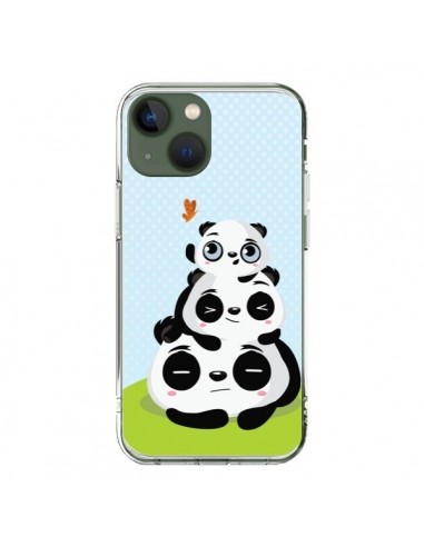 Coque iPhone 13 Panda Famille - Maria Jose Da Luz