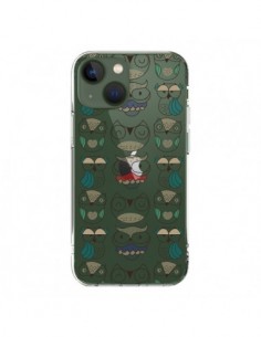Coque iPhone 13 Chouettes Owl Hibou Transparente - Maria...