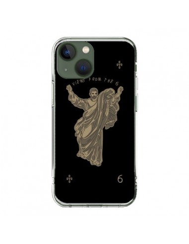 Coque iPhone 13 God Black Drake Chanteur Jeu Cartes - Mikadololo