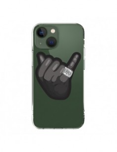 Cover iPhone 13 OVO Ring bague Anello Trasparente -...