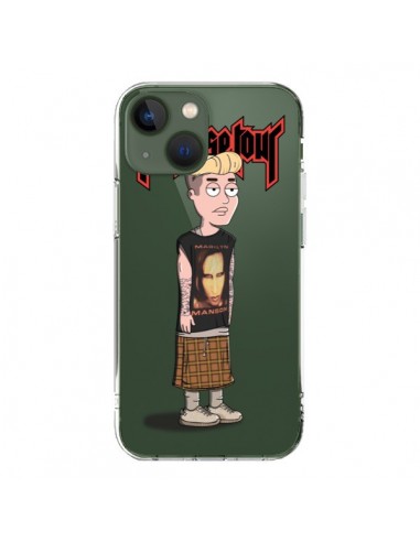 Coque iPhone 13 Bieber Marilyn Manson Fan Transparente - Mikadololo