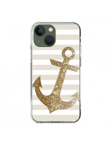 iPhone 13 Case Ancora Marina Oro - Monica Martinez