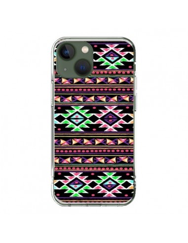 Coque iPhone 13 Black Aylen Azteque - Monica Martinez