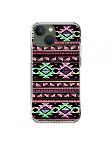 iPhone 13 Case Black Aylen Aztec - Monica Martinez