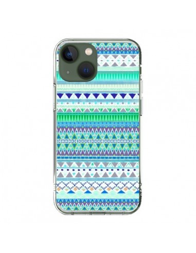 Coque iPhone 13 Chenoa Bleu Azteque - Monica Martinez