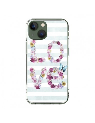 Coque iPhone 13 Love Fleurs Flower - Monica Martinez