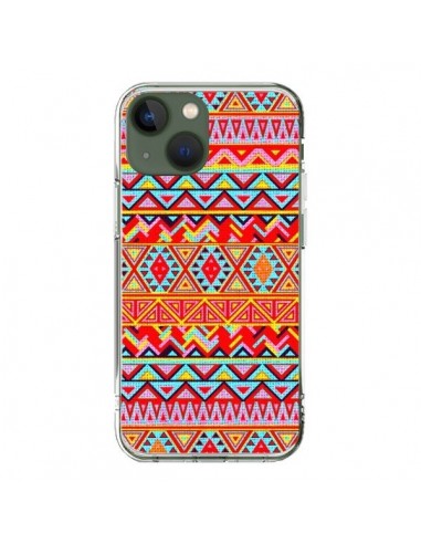 Cover iPhone 13 India Style Pattern Legno Azteco - Maximilian San