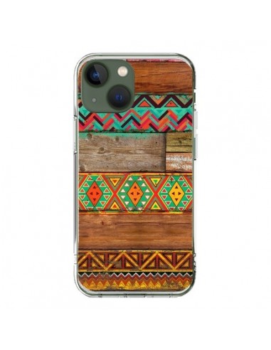 Coque iPhone 13 Indian Wood Bois Azteque - Maximilian San