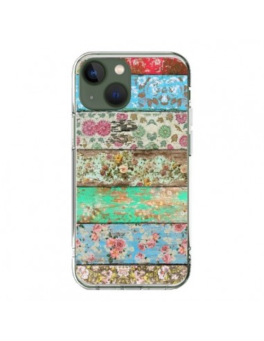 iPhone 13 Case Rococo Style Wood Flowers - Maximilian San