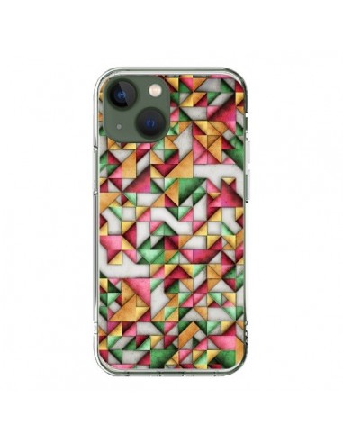 Coque iPhone 13 Azteque Triangle Geometric World - Maximilian San