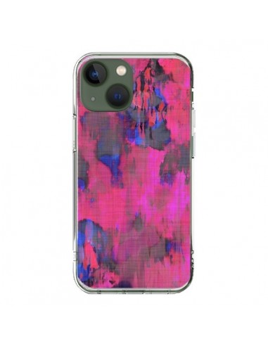 Coque iPhone 13 Fleurs Rose Lysergic Pink - Maximilian San