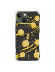 Coque iPhone 13 Gold Splash Peinture Art - Maximilian San