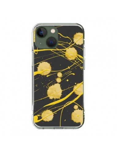 Coque iPhone 13 Gold Splash Peinture Art - Maximilian San