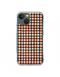 Cover iPhone 13 Crossed Eyes Lines Rosso - Ninola Design