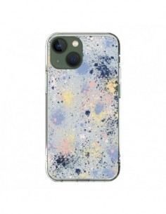 iPhone 13 Case Gradient WaterColor Lines Blue - Ninola...