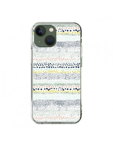 Cover iPhone 13 Little Textured Dots Verde - Ninola Design
