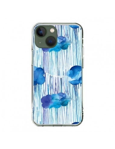 Coque iPhone 13 Rain Stitches Neon - Ninola Design