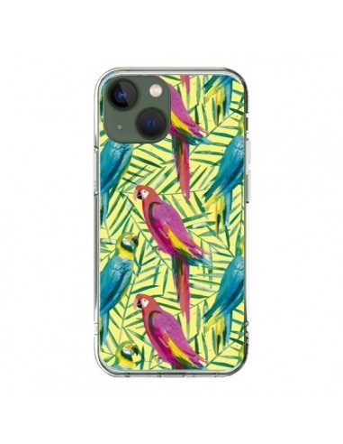 Coque iPhone 13 Tropical Monstera Leaves Multicolored - Ninola Design
